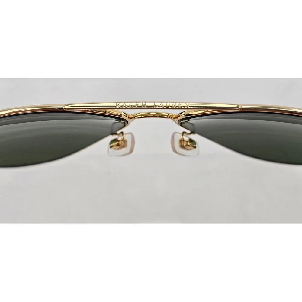 Polo Ralph Lauren Sunglasses Mens 62mm Shiny Gold Bottle Green PH3148 - New